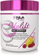 🏋️ nla for her uplift pre-workout (40 servings) - raspberry lemonade - boosts clean/sustained energy, enhances athletic performance, activates fast twitch muscle fibers logo
