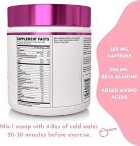 img 3 attached to 🏋️ NLA for Her Uplift Pre-Workout (40 Servings) - Raspberry Lemonade - Boosts Clean/Sustained Energy, Enhances Athletic Performance, Activates Fast Twitch Muscle Fibers