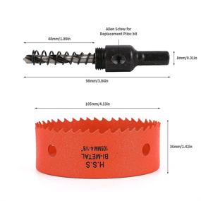 img 3 attached to 🔪 Dribotway Bi-Metal Cutting and Drilling Fiberboard