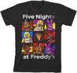 five nights freddys character licensed boys' clothing - tops, tees & shirts logo