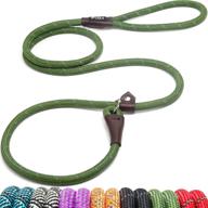 fida durable slip lead dog leash for large, medium & small dogs - heavy duty 1/2&#34; x 6 ft comfortable strong rope slip leash - no pulling pet training leash with highly reflective threads logo