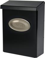 📬 designer locking medium capacity galvanized steel black wall-mount mailbox by gibraltar mailboxes, model dvk00000 логотип