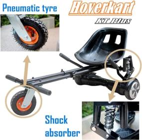 img 1 attached to 🛴 Toytexx Off-Road Hovercart with Shock Absorber and Pneumatic Tyre