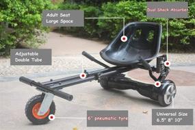 img 2 attached to 🛴 Toytexx Off-Road Hovercart with Shock Absorber and Pneumatic Tyre