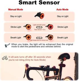 img 3 attached to 🚲 Sanstar Xlite100 Smart Bicycle Tail Light: USB Rechargeable, Bright Bike Sensing Rear Light with Sense Flashing, Red Back LED Accessories for Cycling Safety - Waterproof Brake Tail Light