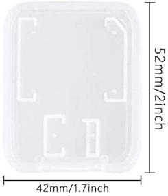img 3 attached to 📦 10 Clear Plastic Memory Card Cases for SD, Micro SD, T-Flash Cards - Compatible and Convenient