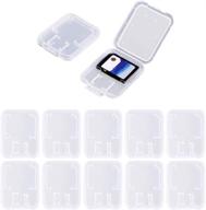 📦 10 clear plastic memory card cases for sd, micro sd, t-flash cards - compatible and convenient логотип