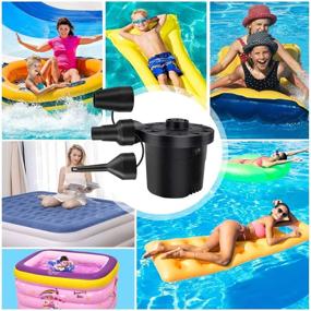 img 3 attached to 💨 Upgrade Your Inflation Game with the BLUELF Rechargeable Electric Air Pump: Perfect for Pool Floats, Air Mattresses, and More!
