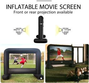 img 3 attached to 🎬 VIVOHOME 16 Feet Inflatable Movie Projector Screen: Perfect for Indoor and Outdoor Front/Rear Projection, Includes Carry Bag!