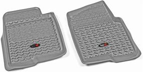 img 4 attached to 🚗 High-Performance Gray Front Floor Liner - Rugged Ridge 84902.31 for 2011-2014 Ford F-150 / Raptor Regular / Extended / Super Crew