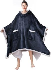 img 4 attached to Stiio Oversized Blanket Wearable Functional
