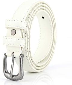 img 4 attached to 👗 Stylish Women Skinny Leather Waist Belts - A Must-Have Women's Accessory