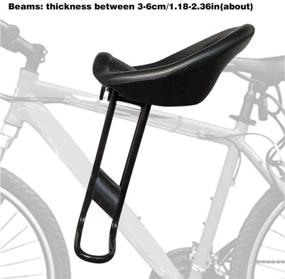 img 3 attached to 🚲 Детское сиденье для велосипеда ZHANGLI - сиденье с подножками и спинкой, детское сиденье для велосипеда для безопасности и комфорта с передними педалями.