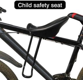 img 1 attached to 🚲 ZHANGLI Bike Child Seats - Bike Seat with Footrest and Backrest, Kids Bike Seat for Safety and Comfort with Front Mounted Pedals