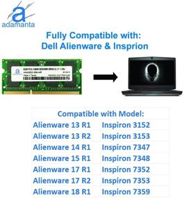 img 3 attached to 💻 Dell Alienware, Inspiron, Latitude и другие: Adamanta 8GB модернизация оперативной памяти для ноутбука DDR3L 1600Mhz PC3L-12800 SODIMM RAM