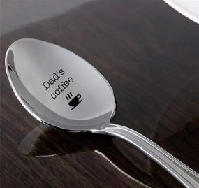 img 1 attached to 👨 Dad's Coffee Spoon - Unique Gift for Father, Engraved Ice Cream Spoon, Funny and Thoughtful Dad Gift, Ideas for Dad's Gifts and Items