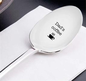 img 2 attached to 👨 Dad's Coffee Spoon - Unique Gift for Father, Engraved Ice Cream Spoon, Funny and Thoughtful Dad Gift, Ideas for Dad's Gifts and Items