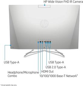 img 1 attached to 💻 Компьютер HP 27-дюймов с сенсорным экраном All-in-One, AMD Ryzen 5 4500U, 16 ГБ ОЗУ, 512 ГБ SSD, Windows 10 Home (27-dp0160, серебристый)