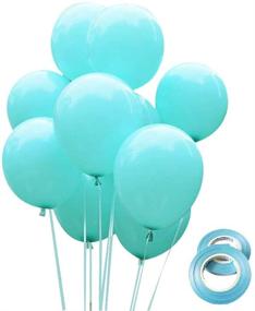 img 2 attached to 🎈 Aimto Teal Balloons - Turquoise Decorations for Enhanced SEO