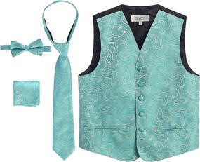 img 4 attached to Gioberti Boys Piece Formal Paisley Boys' Clothing : Suits & Sport Coats