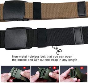 img 1 attached to 👔 Samtree Elastic Casual Tactical Buckle Men's Accessories and Belts: Stylish and Practical Fashion Statement