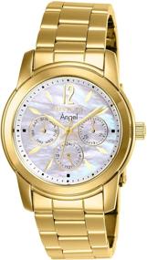 img 1 attached to Вечная элегантность: Часы Invicta Women's 0465 ⌚ коллекции Angel из нержавеющей стали с покрытием из 18-каратного золота