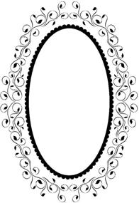 img 1 attached to 🎨 Ecstasy Crafts Nellie Embossing Folder: Oval Swirl Frame Design, 4" x 6