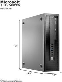 img 3 attached to 💼 HP EliteDesk 800 G2 Business Class Desktop, Intel Core i5 6500, 8GB DDR4 RAM, 256GB SSD, Windows 10 (Renewed) - Powerful and Efficient Business Desktop Solution