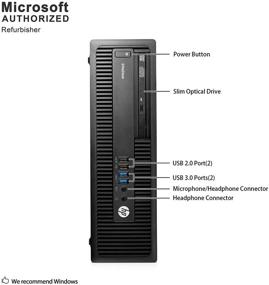 img 1 attached to 💼 HP EliteDesk 800 G2 Business Class Desktop, Intel Core i5 6500, 8GB DDR4 RAM, 256GB SSD, Windows 10 (Renewed) - Powerful and Efficient Business Desktop Solution
