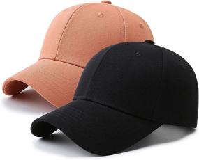 img 4 attached to 🧢 Stylish Unisex PFFY Baseball Cap Golf Dad Hat - 2 Pack