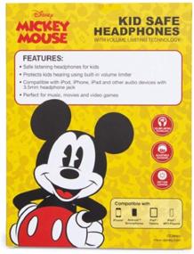 img 1 attached to 🎧 Kid-Friendly Over-The-Ear Headphones: Mickey Design - Safe Listening for Children