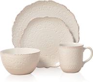 🍽️ enhance your dining experience with pfaltzgraff 5143149 16 piece stoneware dinnerware logo