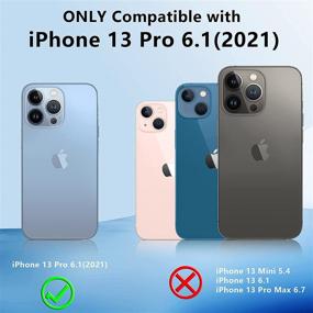 img 3 attached to 📱 JUSTCOOL iPhone 13 Pro Case: Crystal Clear, Military-Grade Shock Protection, Red/Clear 6.1" - 2021 Released