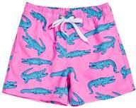 🐊 alooca printed dinosaur quick drying boys' swimwear - stylish and functional clothing for running and swimming logo