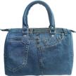 upcycling denim handle handbag style women's handbags & wallets and top-handle bags logo