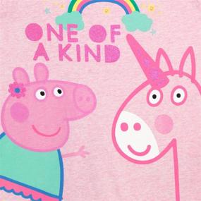 img 1 attached to 🦄 Girls' Peppa Pig Unicorn T-Shirt - Trendy Girls' Clothing