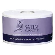 🧖 satin smooth non-woven hair removal waxing cloth roll, 3" x 55 yards logo