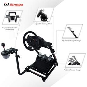 img 3 attached to 🏎️ Enhanced Sim Racing Experience with GT Omega Steering Wheel Stand PRO - Compatible with Logitech G923 G29 G920, Thrustmaster T500 RS Force Feedback Gaming Wheel & TH8A Shifter Mount V1 - Ideal for Fanatec Clubsport PS4 Xbox PC - Tilt-Adjustable