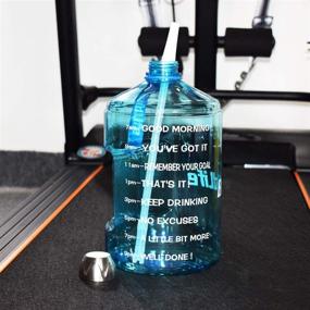 img 2 attached to 🚰 BPA-Free BuildLife Straws Compatible Gallon Water Bottle: Clean Drinking Water On-The-Go!