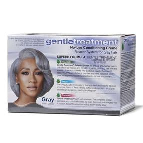 img 1 attached to 💇 Gentle Treatment Grey No-lye Relaxer Kit - 1 count
