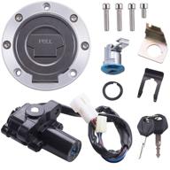 🔑 cncmotok 4-in-1 key set with ignition switch, gas cap cover, and seat lock for yamaha yzf r1 r6 (1992-2012) logo