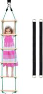 wooden rope ladder swing set: fun climbing equipment for kids of all ages логотип