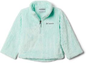 img 2 attached to 🔥 Columbia Girls' Fire Side Sherpa Half Zip: Cozy Warmth and Style