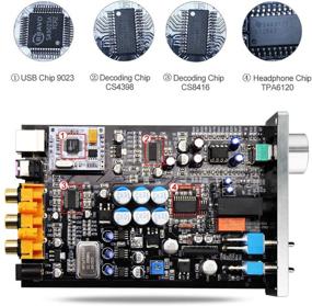 img 1 attached to 🎧 Улучшите свой домашний звук с FX AUDIO DAC-X6: 192kHz Цифро-аналоговый преобразователь для PC-USB Coaxial Optical Input, 6.35mm гарнитура и RCA выходы (серебристый)