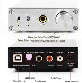 img 3 attached to 🎧 Улучшите свой домашний звук с FX AUDIO DAC-X6: 192kHz Цифро-аналоговый преобразователь для PC-USB Coaxial Optical Input, 6.35mm гарнитура и RCA выходы (серебристый)