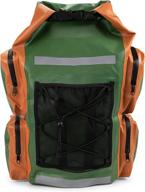 🎒 grizzly peak dri-tech waterproof dry backpack - lightweight ip66 roll-top dry bag with shoulder straps & 5 outer pockets for camping & outdoors, ideal for protecting valuables & belongings логотип