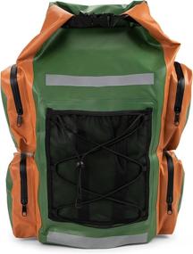 img 4 attached to 🎒 Grizzly Peak Dri-Tech Waterproof Dry Backpack - Lightweight IP66 Roll-Top Dry Bag with Shoulder Straps & 5 Outer Pockets for Camping & Outdoors, Ideal for Protecting Valuables & Belongings