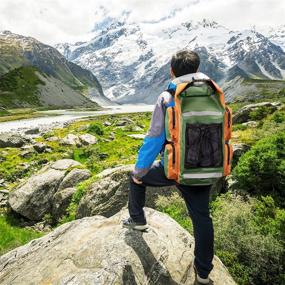 img 1 attached to 🎒 Grizzly Peak Dri-Tech Waterproof Dry Backpack - Lightweight IP66 Roll-Top Dry Bag with Shoulder Straps & 5 Outer Pockets for Camping & Outdoors, Ideal for Protecting Valuables & Belongings