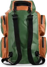 img 3 attached to 🎒 Grizzly Peak Dri-Tech Waterproof Dry Backpack - Lightweight IP66 Roll-Top Dry Bag with Shoulder Straps & 5 Outer Pockets for Camping & Outdoors, Ideal for Protecting Valuables & Belongings