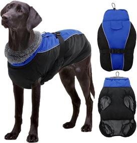 img 4 attached to 🐶 Dasior Dog Winter Coat - Warm Fleece Pet Jacket, Windproof & Cold Weather Reflective Clothing